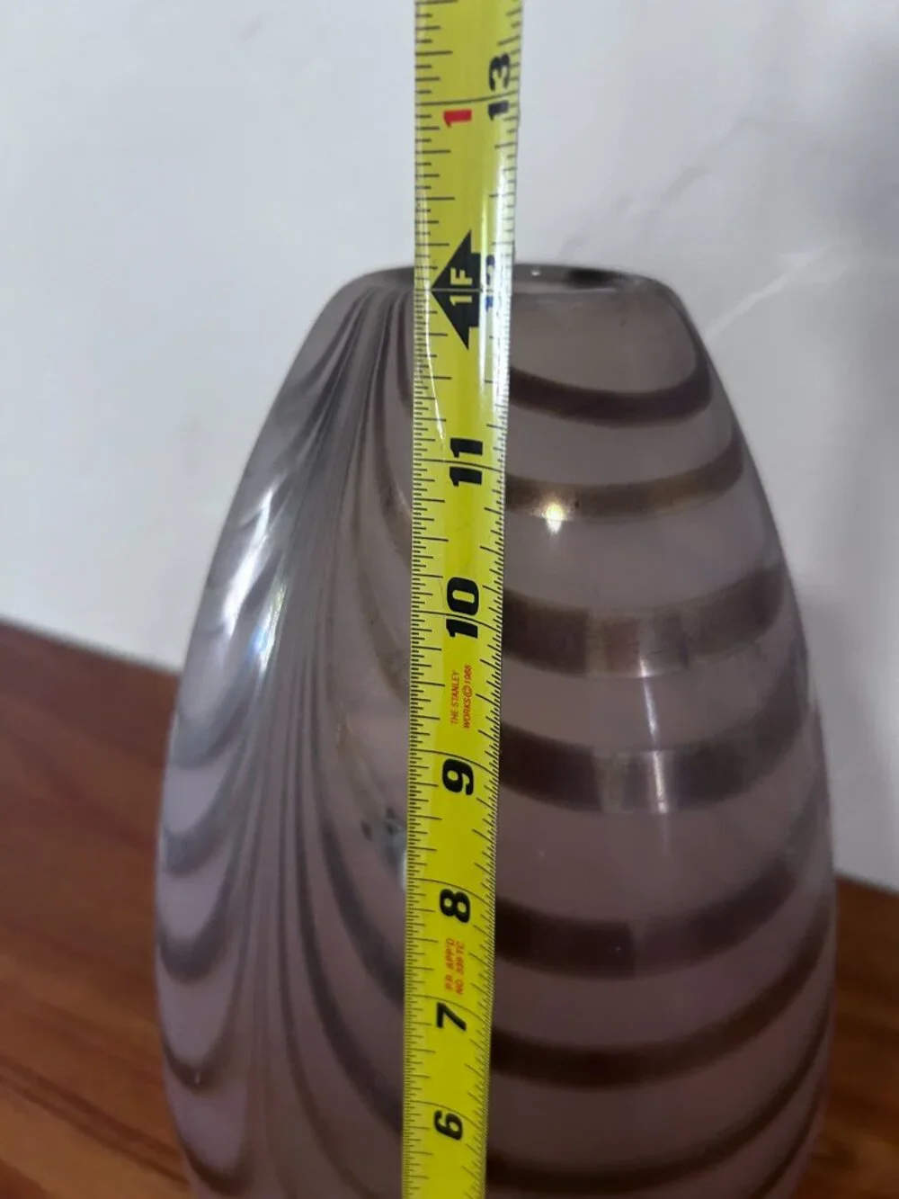 Handblown glass vase